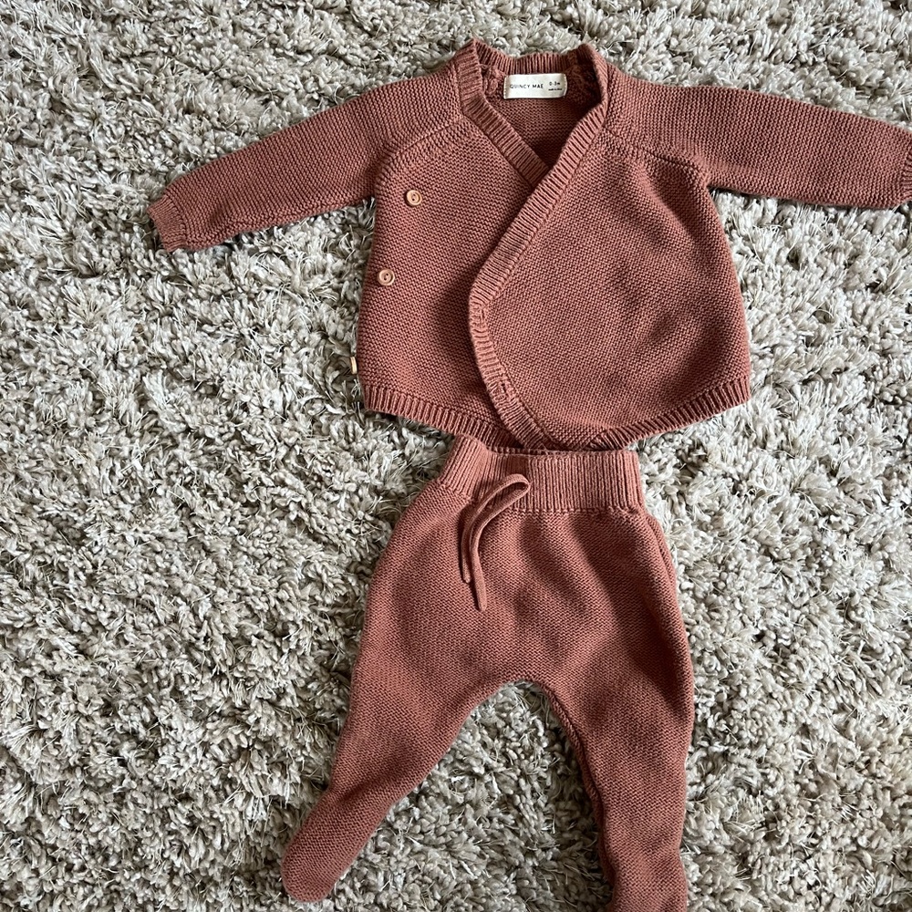 Quincy Mae Brown Footies One Piece